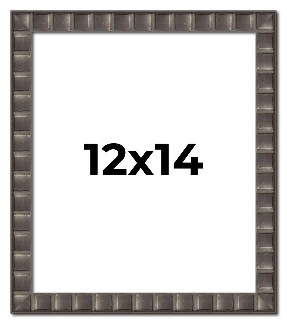12x14 Deco Picture Frame with UV-Resistant Acrylic & Acid Free Backing, Available in 3 Finishes - Black, Brown, and Silver
